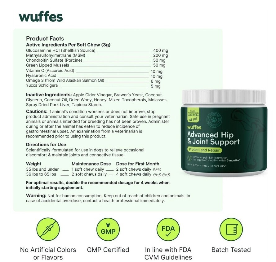 Wuffes Product Facts 